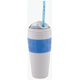 Copco 16-Ounce Cold Beverage Travel Cup With Straw,blue