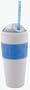 Copco 16-Ounce Cold Beverage Travel Cup with Straw, Blue Dot