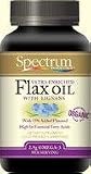 Spectrum Essentials Flax Oil, Organic, Ultra Enriched Caps, 1000 mg, 250 count Bottle