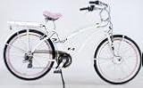 21uI6mpXWjL. SL160  GREENLINE 26 Electric Beach Cruiser Electric Bicycle Bike   Pearl White with Pink Wheels