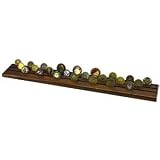 54 Coin Military Challenge Coin Holder, Solid Cherry, Dark Stain