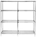 Quantum Storage Systems AD74-1860C Add-On Kit for 74" High 4-Tier Wire Shelving Unit, Chrome Finish, 18" Width x 60" Length x 74" Height