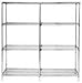 Quantum Storage Systems AD63-2130C Add-On Kit for 63" High 4-Tier Wire Shelving Unit, Chrome Finish, 21" Width x 30" Length x 63" Height