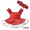 Red Dotty Party Dress Webkinz Clothing by Ganz #WE000351