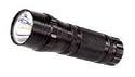Super-Bright Luxeon LED Flashlight - Weatherproof Aluminum - Black Satin - Gift Box