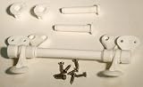Ldr Industries 5034100 Toilet Seat Hinge - White Plastic