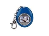 1.1" mini digital photo frame key ring - blue