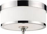 Z-Lite Cosmopolitan 3 Light Flush Mount Chrome