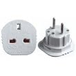 Universal Adaptor with 3 Pin UK into 2 Pin Plug