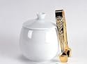 Gold Rose Pattern Sugar Tongs