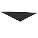 San Jamar H500 Poly Cotton Blend Neckerchief, 39" Length x 29" Width, Black