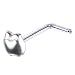 Sterling Silver Apple L-Shaped Nose Ring