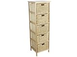 Henley 5 Drawer Tallboy Natural
