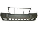 Front Bumper Cover 99-01 Jeep Grand Cherokee Laredo Model Models Without Fog 99 00 01 1999 2000 2001 W/o Foglamp Foglight Fog Lamp Light Hole Holes Textured
