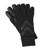 Cashmelle - Womens Knit Driving Gloves by Isotoner (Black)