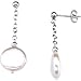 Sterling Silver Freshwater Cultured White Coin Pearl Earrings