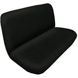 Synthetic Sheep Skin Bench / Rear Seat Cover - Black