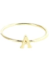 Monogram Ring with Letters (Gold)