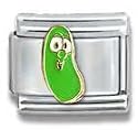 Clearly Charming Larry Veggie Tales Italian Charm Bracelet Link