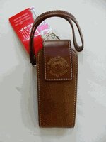 Classic Betty Boop leather phone pouch with carrying strap