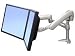 Image of Lx Dual Desk Mount Arm, Silver