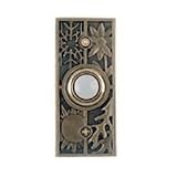 Door Chimes & Bells: Thomas & Betts #DH1691L WHT/BRS Rect PushButton