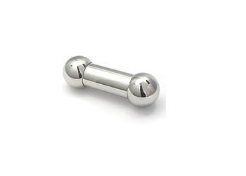 316L Surgical Steel Straight Barbell 0g