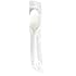 Daxwell White Plastic Medium Weight Tea Spoon, Individually Wrapped (Case of 250)