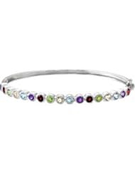 Sterling Silver Multi-Gemstone Bracelet