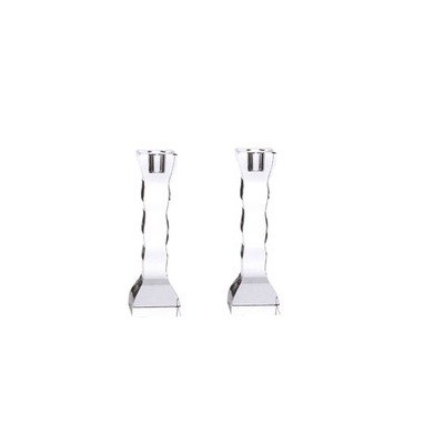 Cruise Crystal Small Candlesticks Size: Small