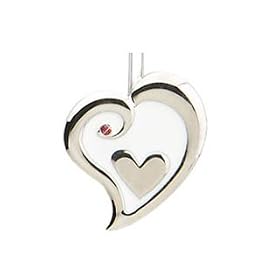 Finders KeyPurse Key Hooks - Silver Heart in Heart by Finders KeyPurse Hooks