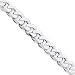 Sterling Silver 15mm Curb Chain Necklace - 24 Inch - Italian
