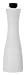 T&G Groovy Salt Mill.Gloss WhiteBody with Black Stopper.21cm