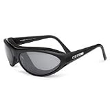 Harley Davidson Men's Profile Performance Eyewear Sunglasses. Convertible goggle with custom lenses and patented mid-frame foam that seals out the elements. Goggles convert easily to sunglasses with the simple removal of the mid-frame. Other styles include interchangeable clear lenses for night riding. Frames designed to easily change lenses. UV protection. Custom lenses meet ANSI Z87.1 standards. Includes goggle leash for secure fit, hard case and microfiber bag. Matte Black/Smoke Lens, 98169-07V