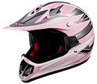 VCAN DOT Kids Youth Dirt Bike Helmet 310EC Pink Graphic