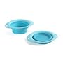 Popware for Pets Collapsible Pet Bowl, Small, Turquoise