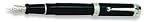 Aurora Talentum Black Fine Point Fountain Pen - AU-D11N-F