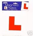 2 Magnetic car "L" Plates learning to drive