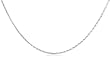 14k White Gold 1.2mm Diamond-Cut Wheat Chain Necklace, 24"