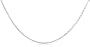 14k White Gold 1.2mm Diamond-Cut Wheat Chain Necklace, 18"