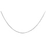 14k White Gold 1.2mm Diamond-Cut Wheat Chain Necklace, 24"
