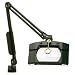 O.C. White DMLC-B Prolite DMLC 3 Diopter Rectangular Magnifier, Table Edge Clamp, Black, 43" Reach