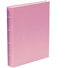 Baby-Pink Leather Medium Bound Album by Graphic Image - 9x12