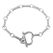 14k White Gold Diamond Heart Toggle Bracelet (0.65 ctw)