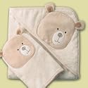 HOODED CUDDLE TOWEL & WASH MITT