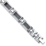 Stainless Steel Designer Mens Bracelet - 8.5 Inch