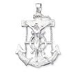 Large SS Mariner Cross Pendant with 20 Inch SS Chain