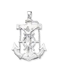 Sterling Silver Mariner Cross Pendant QC500"
