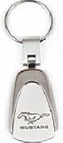 Ford Mustang Chrome Tear Drop Key Chain Made In USA!