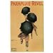 Vintage Parapluie 24 X 36 Art Print Poster Black Umbrellas